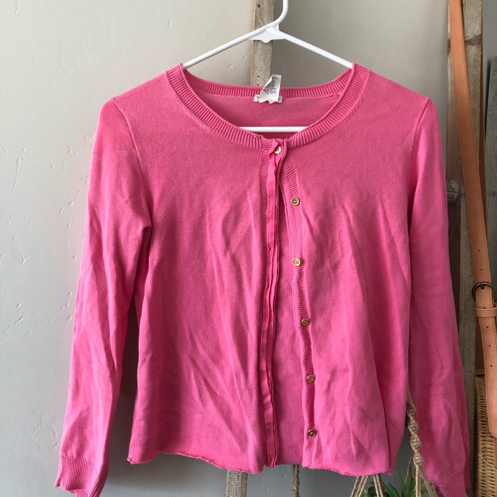 THRIFTED PINK CARDIGAN